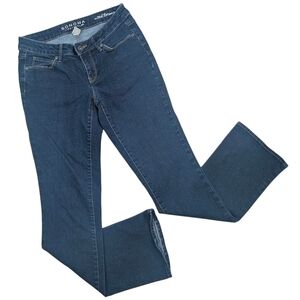 Sonoma Jeans Women's Size 6 Blue Dark Wash Denim Mid Rise Demi Bootcut Pants